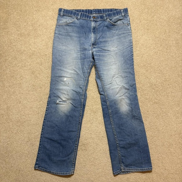 Levi's Other - Vtg 80s Levis Jeans Mens 36x28.5 Blue Tab Relaxed Straight Denim USA Skosh Faded